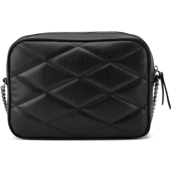 Camera Crossbody Bag Womens Polyester Black Adjustable Chain Closure - Picture 3 of 5